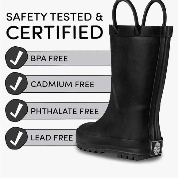Lone Cone Premium Natural Rubber Rain Boots - Picture 2 of 3